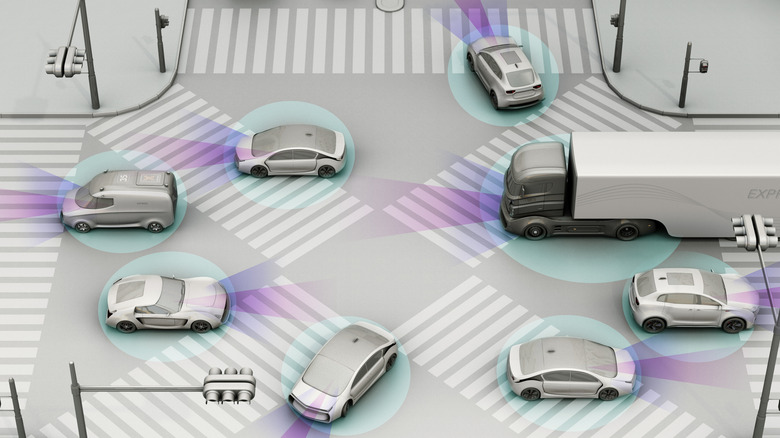 Autonomous intersection concept art