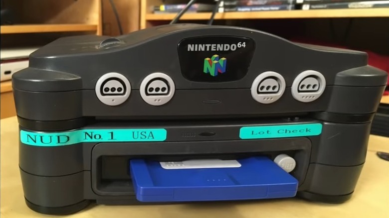 Nintendo 64DD on a Nintendo 64