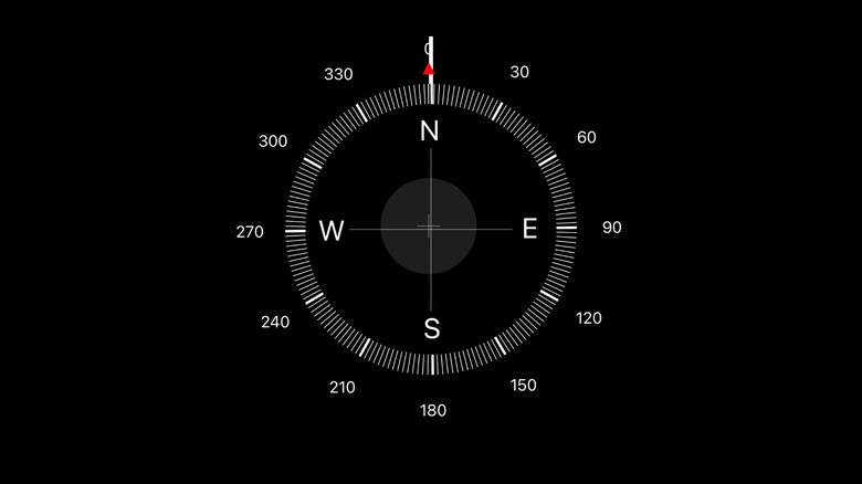 iPhone compass app