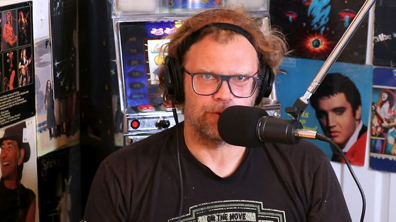 Mikey Teutul speaking on his podcast