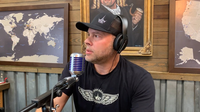 Paul Jr. speaking on his podcast