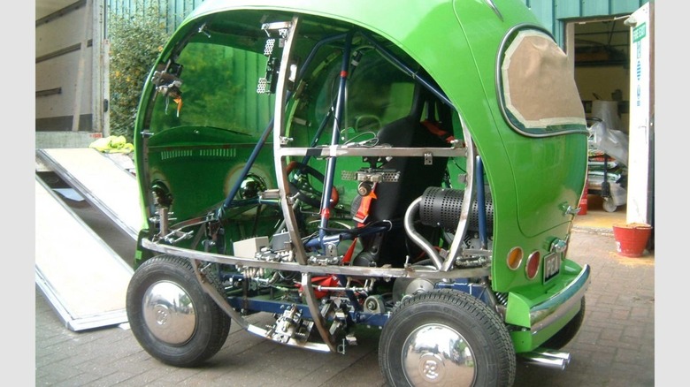 Interior of the Pea Car