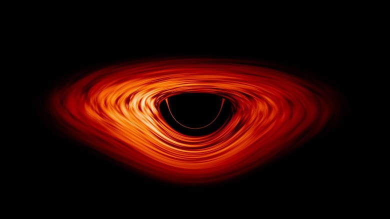 Accretion disk of a black hole.