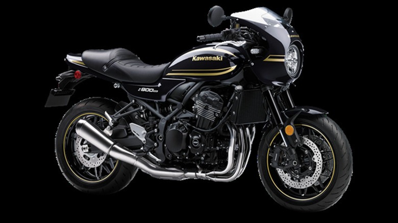 2024 Kawasaki Z900RS on a black background