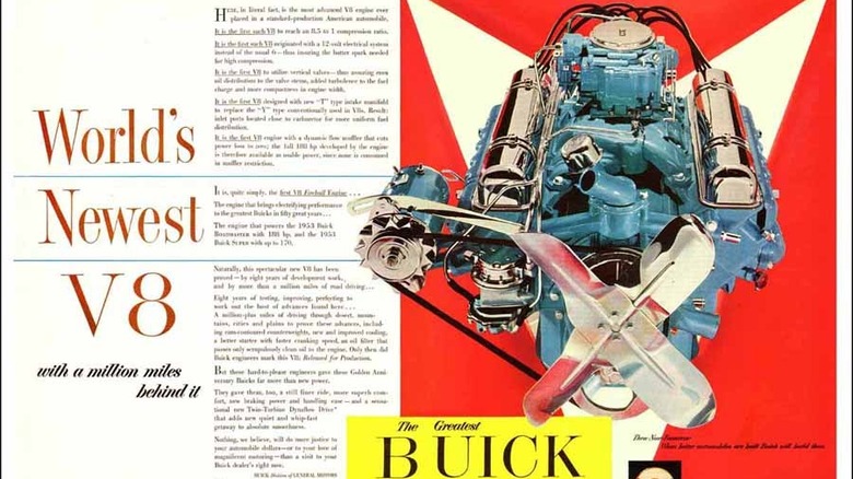 buick nailhead v8 fireball ad 1953