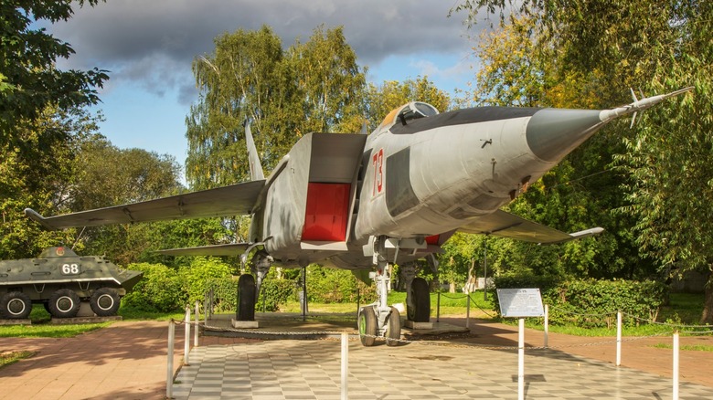 MiG-25 Foxbat Interceptor parked museum