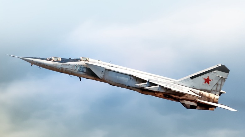 MiG-25 Foxbot in Flight