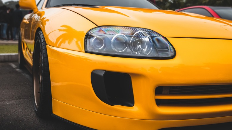 Toyota Supra Headlight Closeup