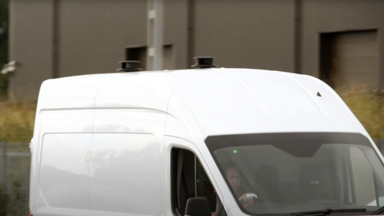 flettner ventilator on top of delivery van