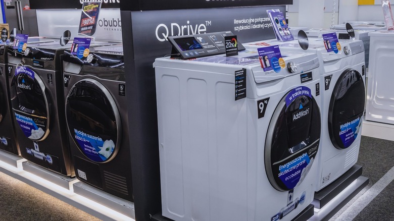 Samsung lineup of washing machines on sale