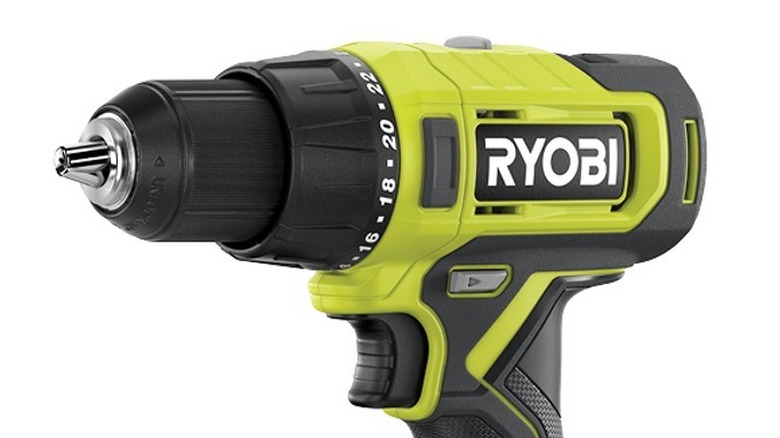 Direction button on Ryobi drill