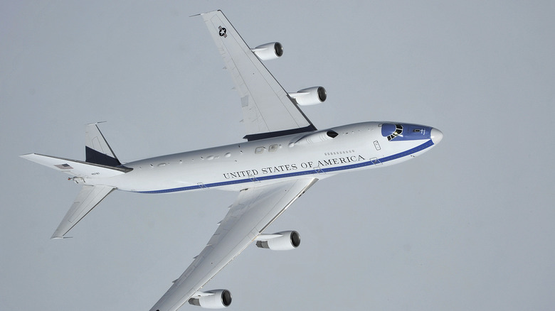 E-4B top-down view mid-flight