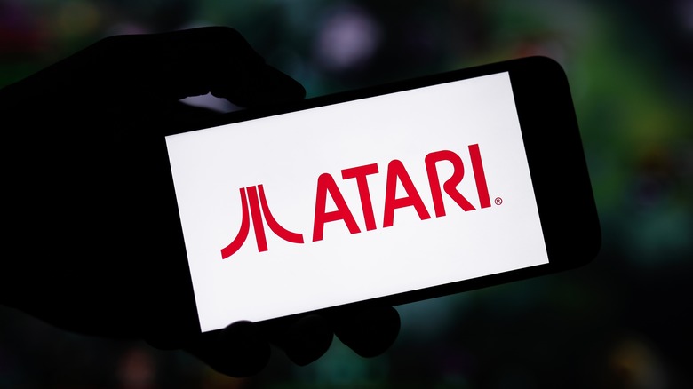 atari logo on phone