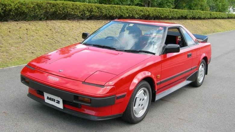 Red Toyota MR2 Mark I