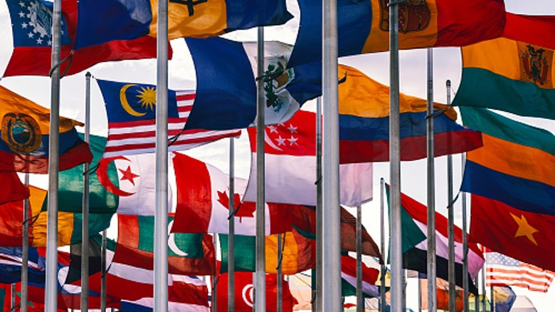 Flags of various countries