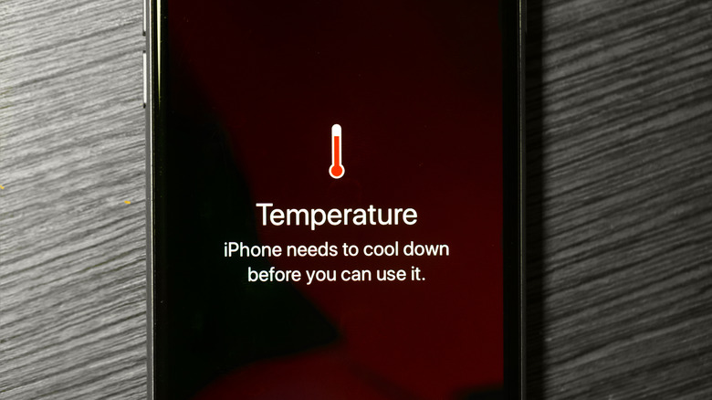 High temperature on iPhone