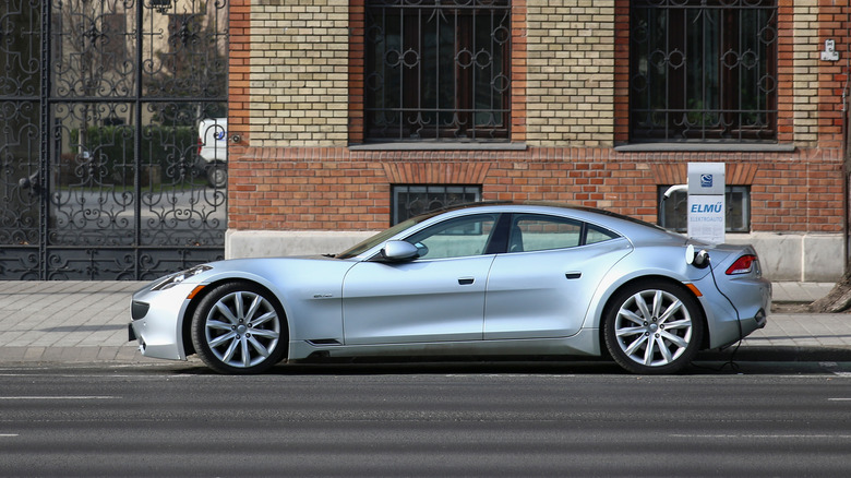 fisker karma parked on road