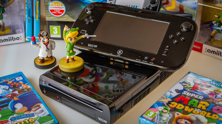 Nintendo Wii U with merchandise