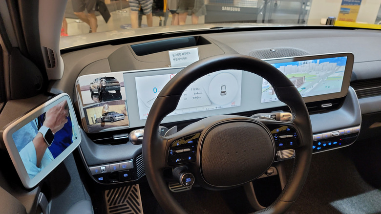 Inside of the Ioniq 5