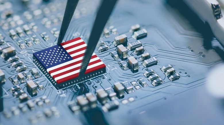 American flag CPU