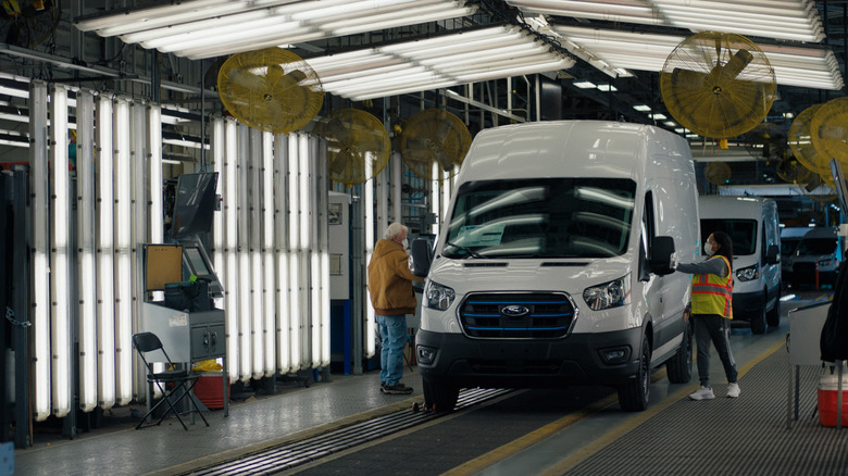 Ford E-Transit assembly