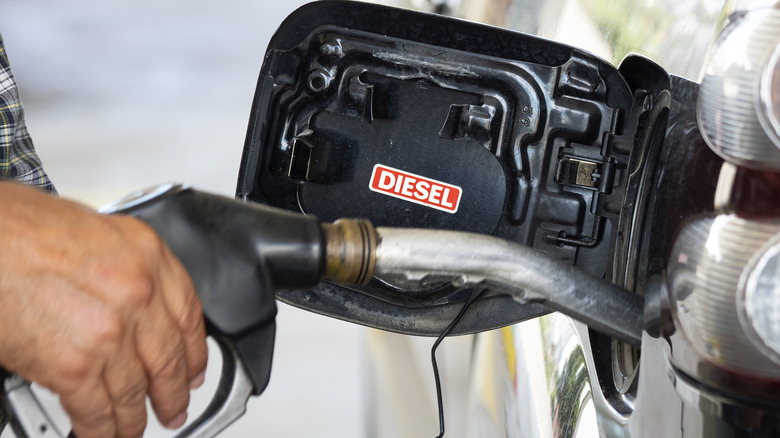 Using diesel pump