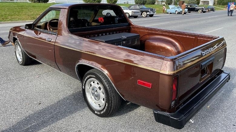 Rear 3/4 shot of a 1982 Dodge Rampage