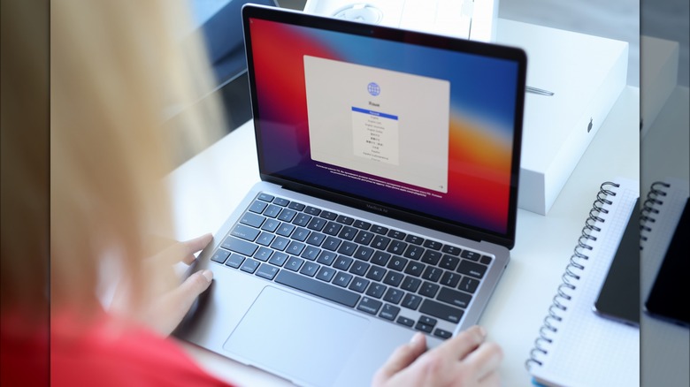 Apple macOS running on M1 MacBook Air