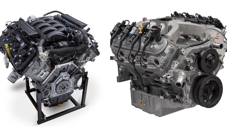 Ford Coyote and Chevrolet LS engines together