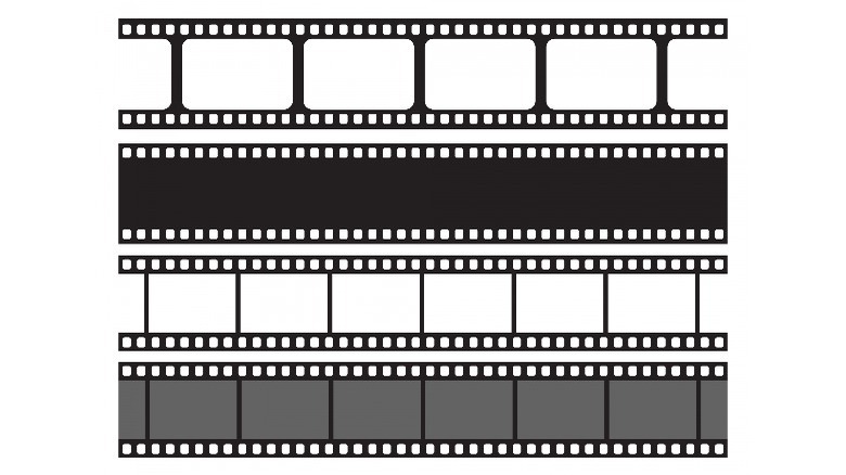 Vector image of black and white flim