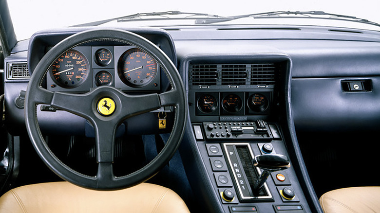 1985 Ferrari 412 dashboard