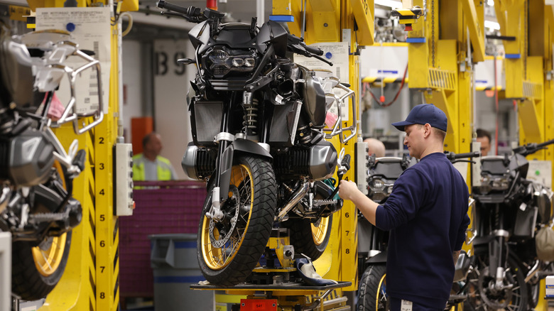 Modern BMW Motorcycle Factory