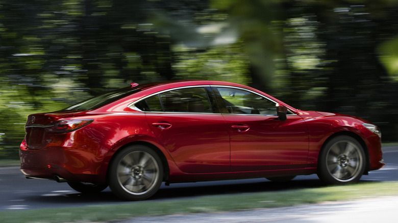 Rear 3/4 view of Mazda6