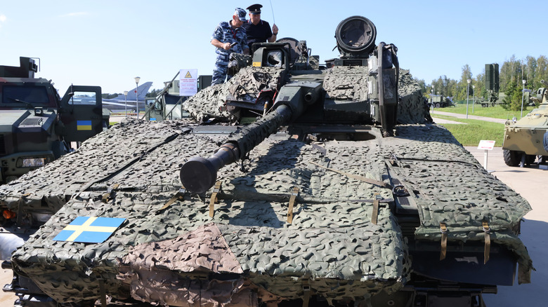 Ukrainian CV-90 being inspected