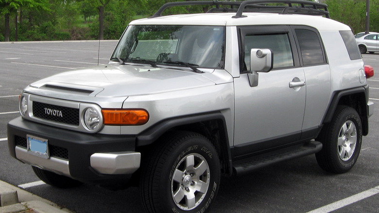 Toyota FJ Cruiser in parking lot