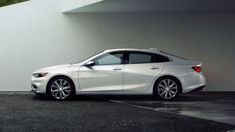 Chevy Malibu driver side parked