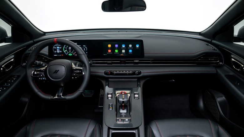 Interior and dashboard of 2025 Dodge Attitude