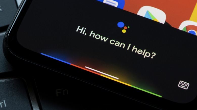 Google Assistant on a smartphone screen