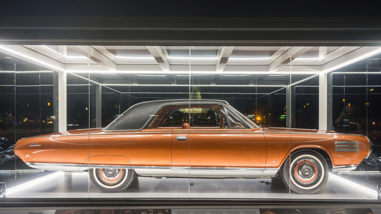 Chrysler Turbine Car on display in museum