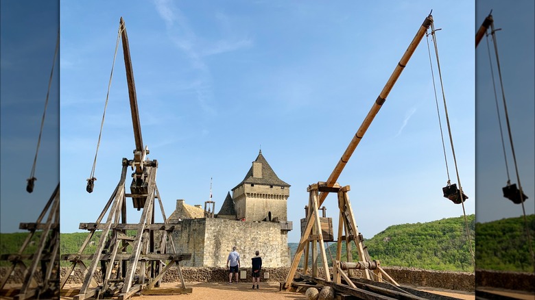 Two Counterweight Trebuchets