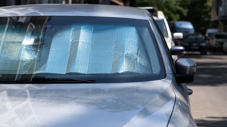 reflective windshield sun shade