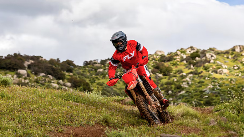 person riding honda crf450rx