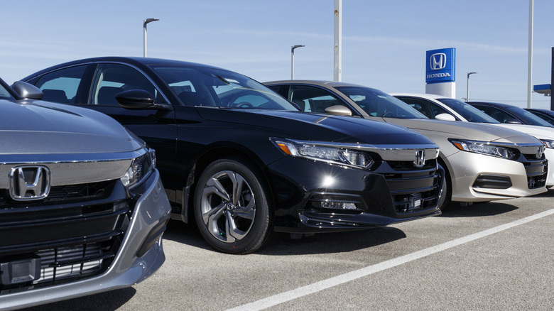 honda cars in parking lot