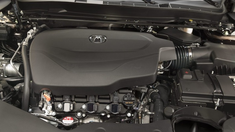 2018 Acura TLX engine bay