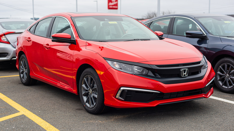 Red Honda Civic