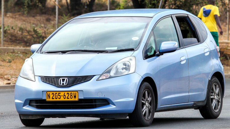 Cyan Honda Fit