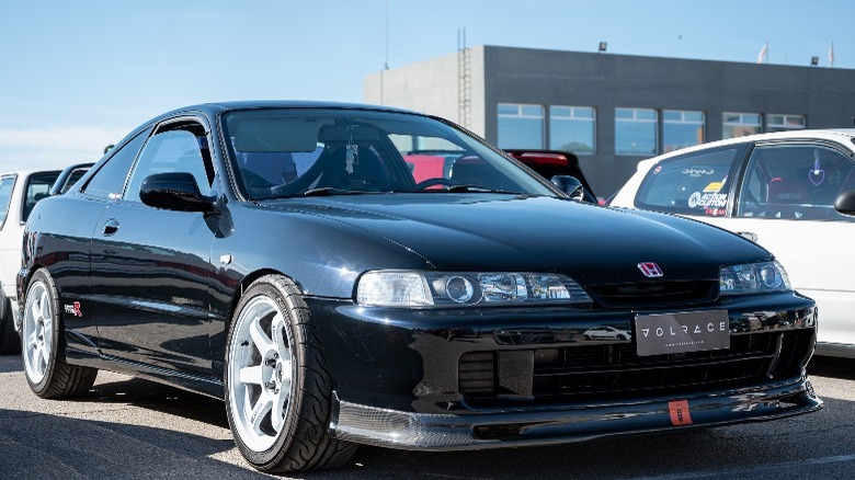 Black Honda Integra Type R