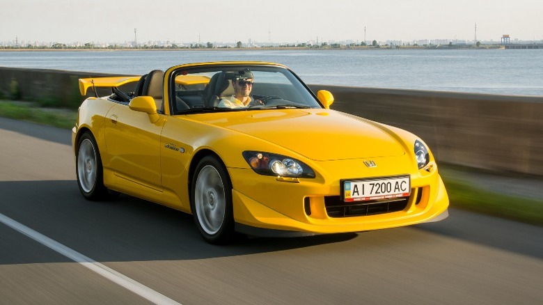 Yellow Honda S2000