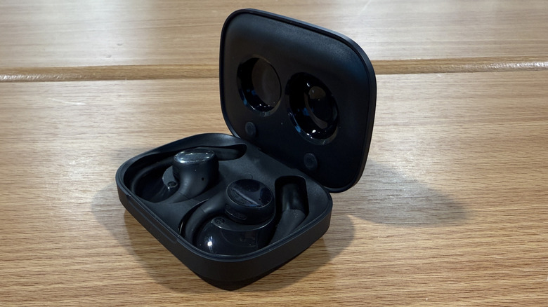 Honor Earbuds Open on a table