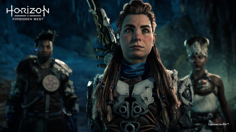 Aloy and two companions